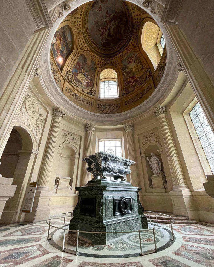 Interior of the Panthéon's large dome in Paris