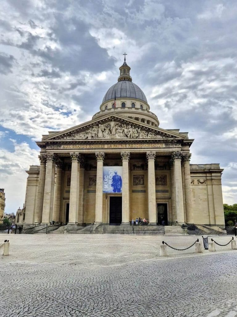 Panthéon overlooking Place du Panthéon in the Latin Quarter of Paris