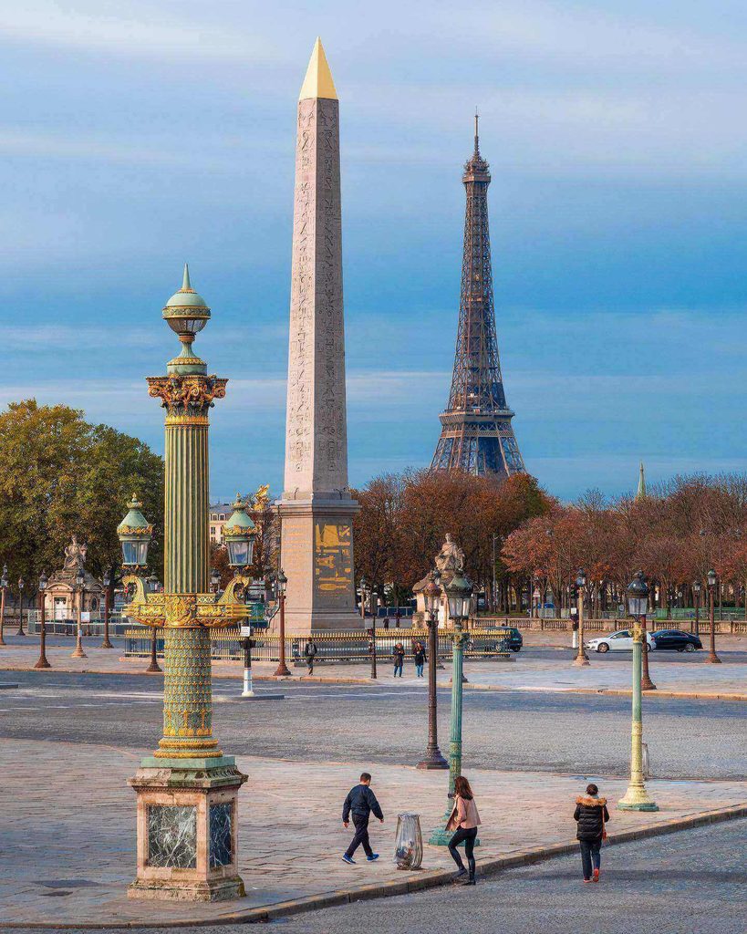 Historic architecture surrounding Place de la Concorde in Paris