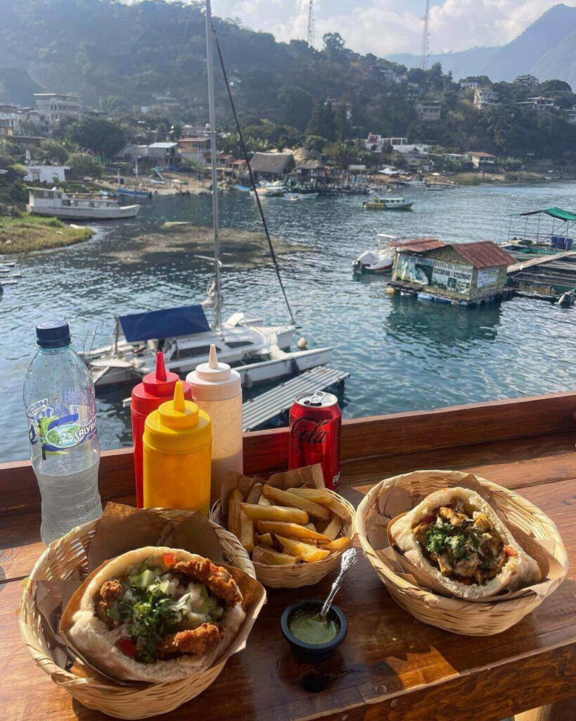 Outdoor dining near the harbor on Port-Cros