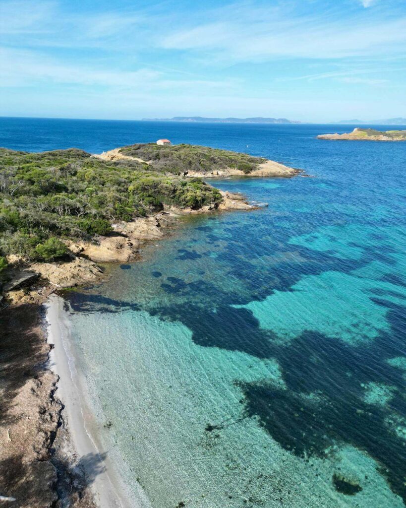 Port-Cros coastline during the summer
