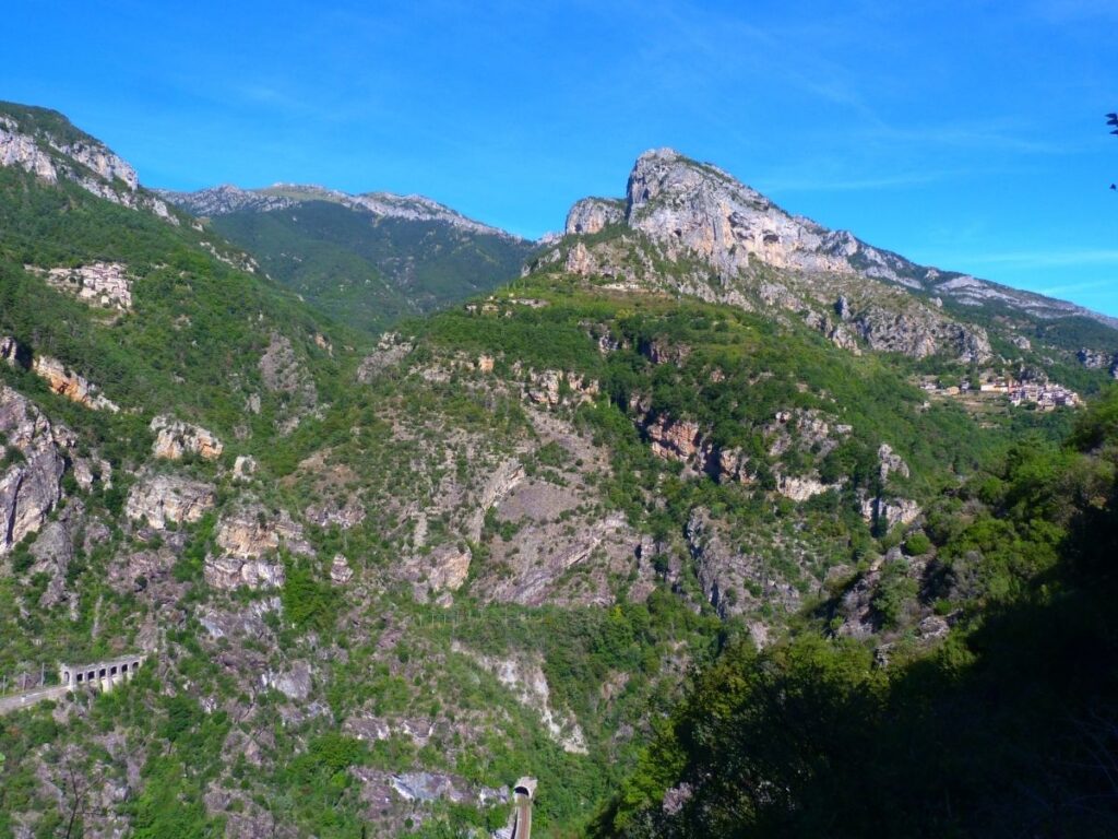 Mountain landscape in Vallée des Merveilles in Mercantour's Roya Valley