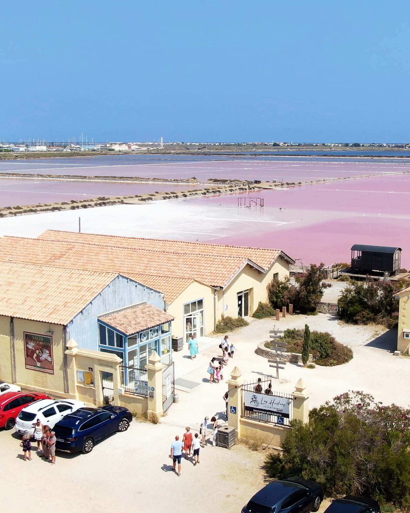 Salin-de-Giraud village surrounded by wetlands and salt marshes in the Camargue
