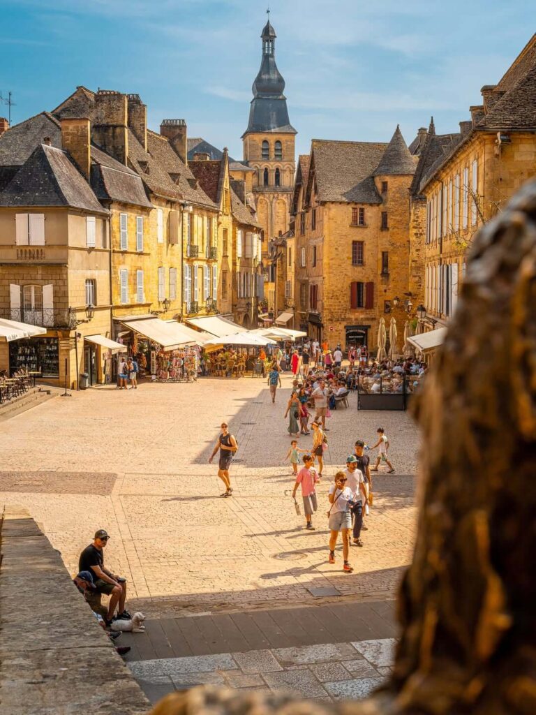 Historic streets and buildings in Sarlat-la-Canéda France