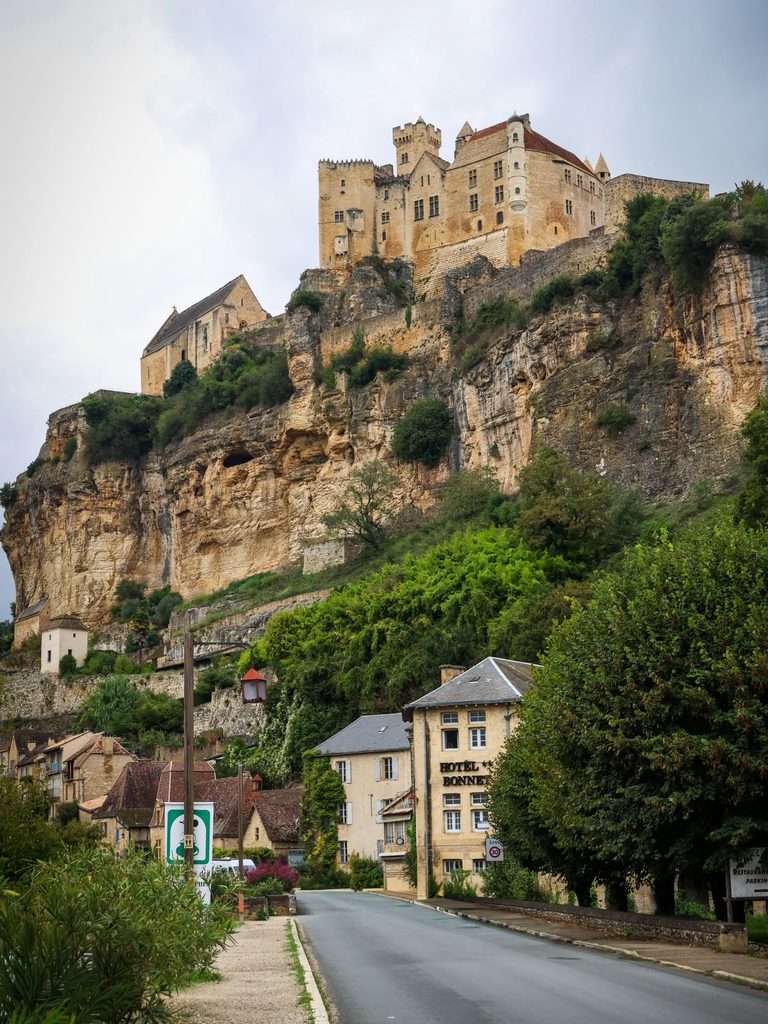 Medieval stone street and houses in Beynac-et-Cazenac