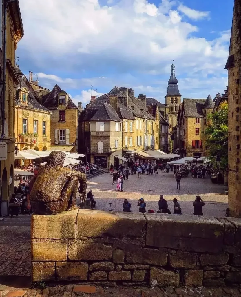 Traditional stone houses in the historic village of Beynac-et-Cazenac