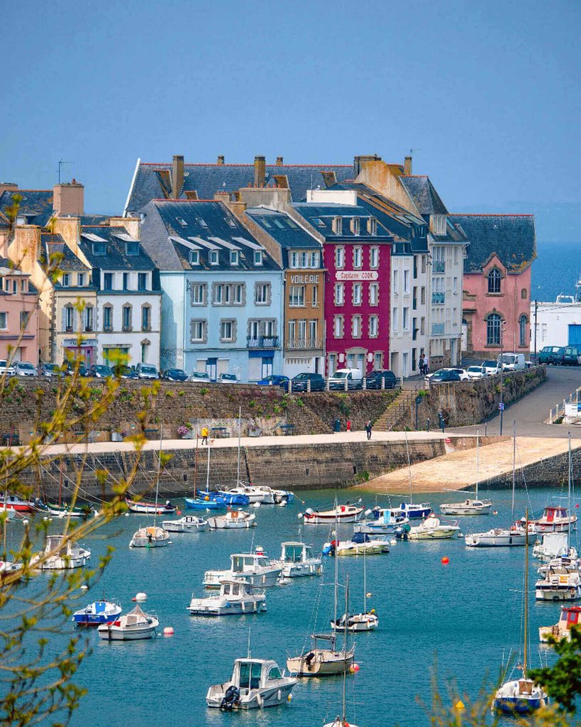 Harbour and waterfront in Douarnenez near Locronan