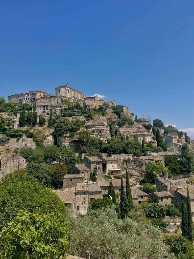 Gordes village overlooking the Luberon countryside in Provence