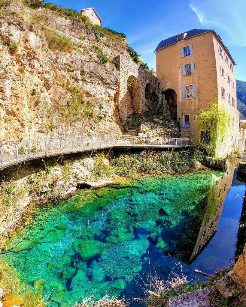 Burle spring associated with the legend of Princess Énimie in Sainte-Enimie