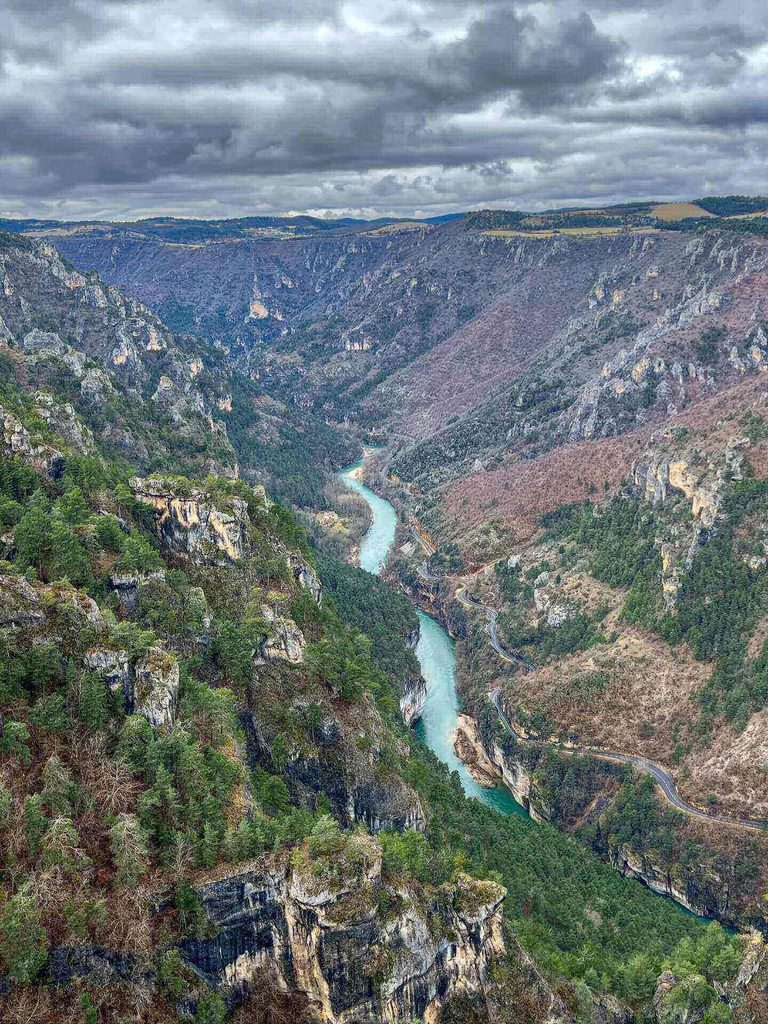 View of Les Détroits and the Gorges du Tarn from Roc des Hourtous
