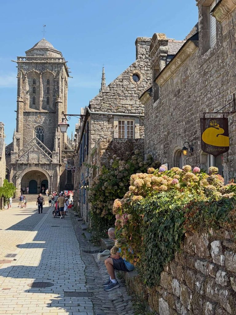 Traditional stone guesthouse in the historic village of Locronan