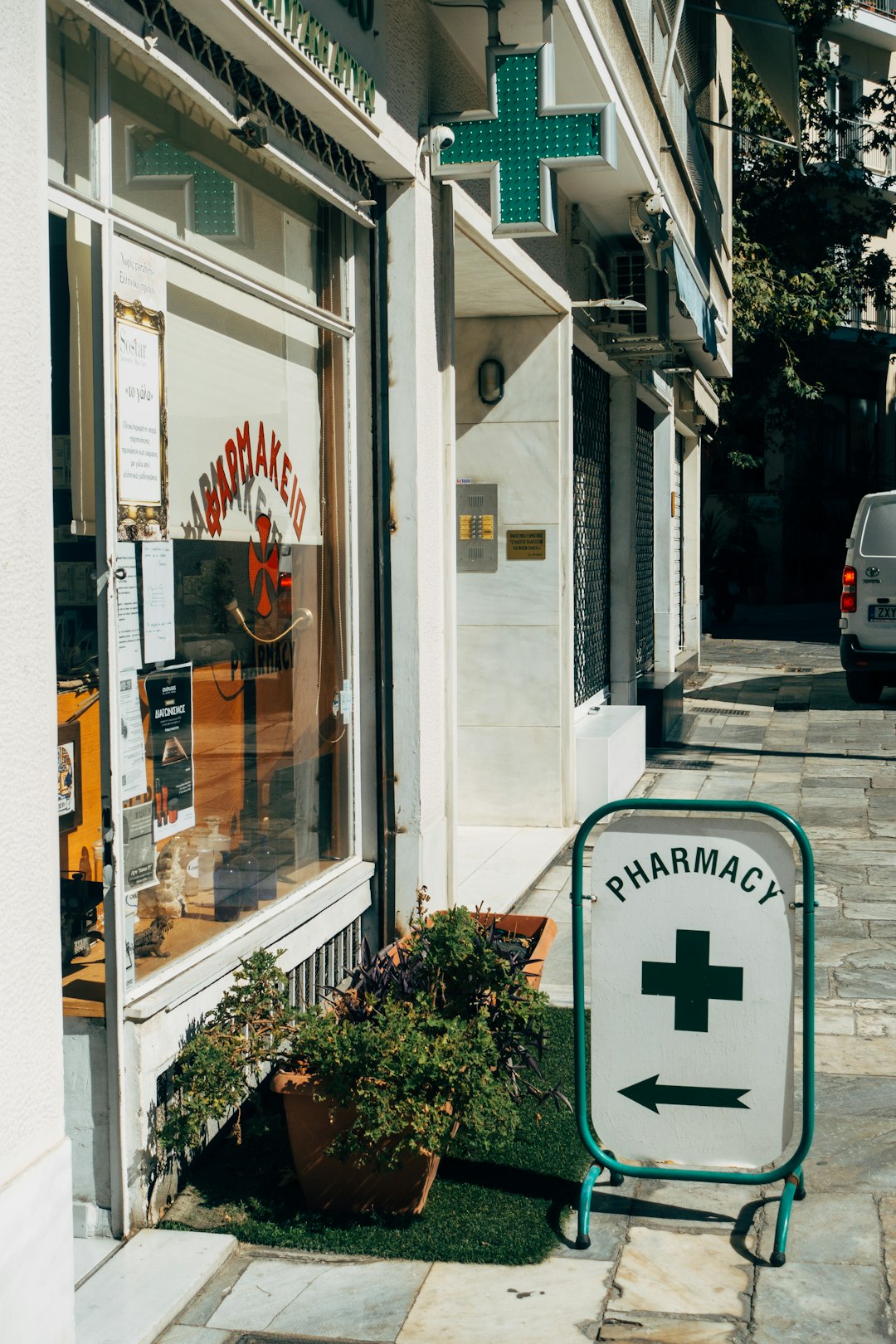 Shelves of medicine inside a Japanese pharmacy